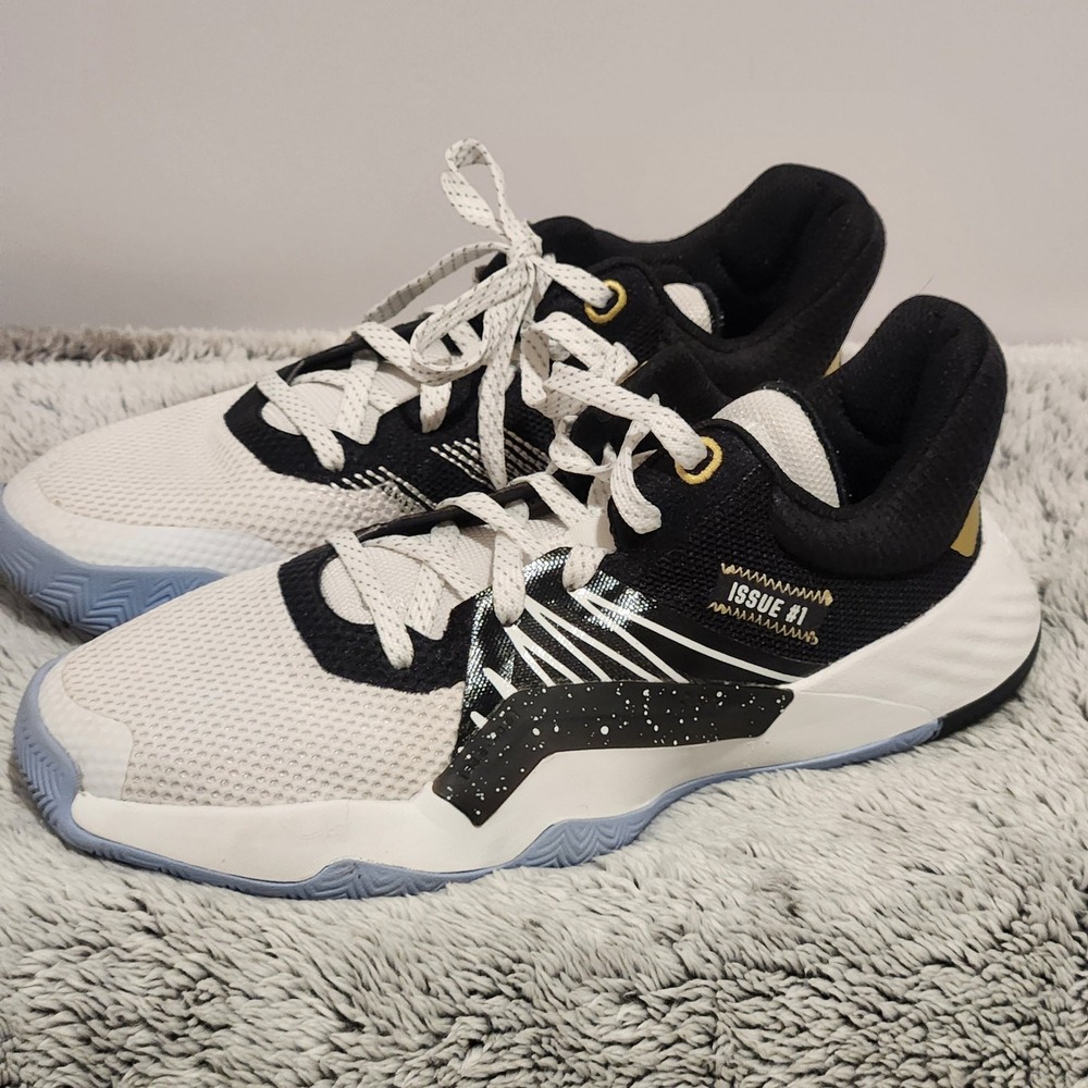 Adidas‎ DON Issue 1 Donovan Mitchell Black White Gold Basketball Shoes EH2434 6